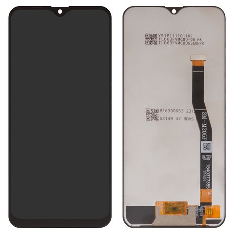 LCD compatible with Samsung M205 Galaxy M20, black, without frame, Box