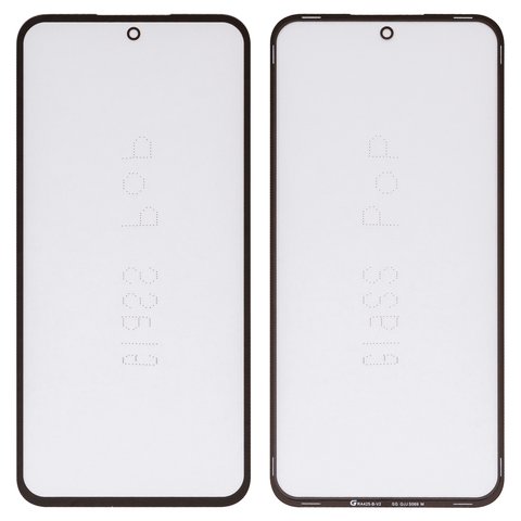 Housing Glass G+OCA PRO compatible with Samsung M225 Galaxy M22, with OCA film, black 