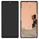 Дисплей для Google Pixel 6a, черный, с рамкой, High Copy, с широким ободком, (OLED) GX7AS, GB62Z, G1AZG