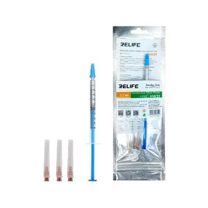 Conductive Varnish RELIFE HW31, 0,5 ml, silver conductive paint 