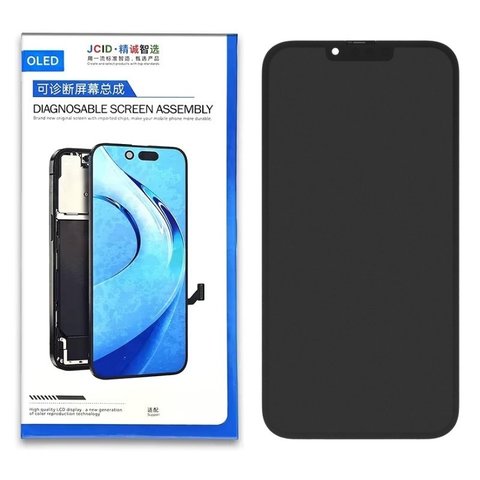 Дисплей JCID для iPhone 13 Pro Max, черный, с рамкой, без ошибки, OLED  soft, Diagnosable, 120Hz