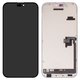 LCD Wextom compatible with iPhone 16 Pro Max, (black, with frame, HC, without error, (OLED) soft, Diagnosable, 120Hz)