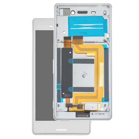 Pantalla LCD puede usarse con Sony E2303 Xperia M4 Aqua LTE, E2306 Xperia M4 Aqua, E2353 Xperia M4 Aqua, blanco, Original PRC 