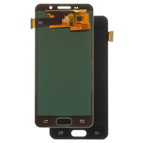 Pantalla LCD puede usarse con Samsung A310 Galaxy A3 2016 , negro, con ajuste de brillo, sin marco, Copy, TFT 