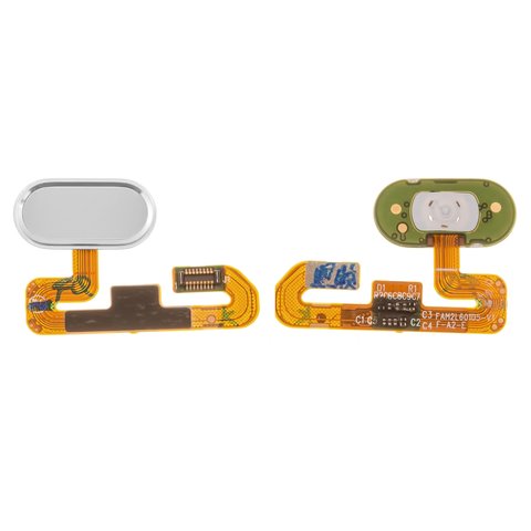 Cable flex puede usarse con Meizu M3E,  teclas del menú, blanco