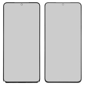 Vidrio de carcasa puede usarse con Samsung G985 Galaxy S20 Plus, con película OCA, negro