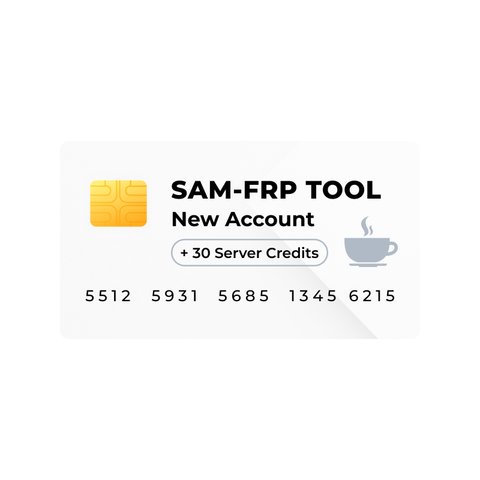 Sam FRP Tool cuenta nueva con 30 créditos del servidor