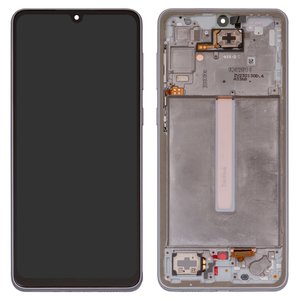 Pantalla LCD puede usarse con Samsung A336 Galaxy A33 5G, blanco, con marco, Original PRC 