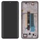 Pantalla LCD puede usarse con Xiaomi Redmi Note 13 Pro Plus, blanco, con marco, Original (PRC), (Moonlight White), 23090RA98C, 23090RA98G, 23090RA98I