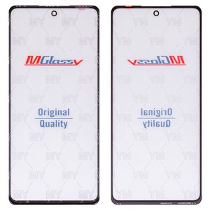 Vidrio de carcasa Musttby puede usarse con Samsung G780 Galaxy S20 FE, G781 Galaxy S20 FE 5G, con película OCA, negro