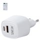Adaptador de red Deji DJ-A88, 20 W, blanco, 2 puertos