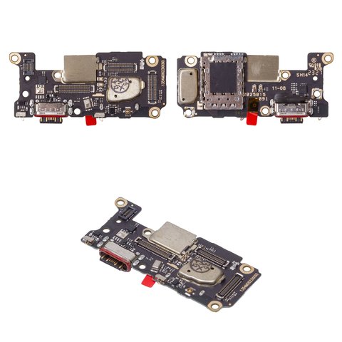 Cable flex puede usarse con Xiaomi Poco F5 Pro, del conector de carga, con micrófono, con componentes, High Copy, placa del cargador