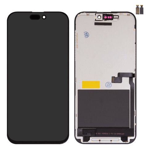 Pantalla LCD puede usarse con iPhone 16 Pro Max, negro, con marco, AAA, TFT , ZY, LTPS FHD