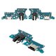 Cable flex puede usarse con Samsung A075 Galaxy A07 4G, del conector de carga, del conector de auriculares, con componentes, Original (PRC), placa del cargador, european version