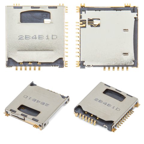 Коннектор SIM карты для Samsung C3010, P900, S5230 Star, S5230W, с коннектором карты памяти