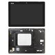 Дисплей для Asus ZenPad 10 Z300CNL, ZenPad 10 Z300M, чорний, жовтий шлейф, з рамкою, #FT5826SMW/TV101WXM-NU1