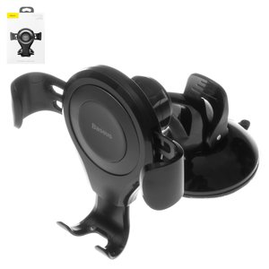 Автомобільний тримач Baseus, чорний, висувний, вакуумний присос, #SUYL XP01