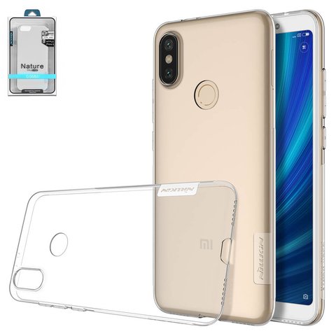 Чехол Nillkin Nature TPU Case для Xiaomi Mi 6X, Mi A2, бесцветный, прозрачный, Ultra Slim, силикон, M1804D2SG, M1804D2SI, #6902048157774