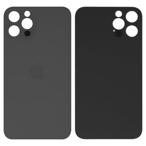 Задняя панель корпуса для iPhone 12 Pro, серая, нужно снять стекло камеры, small hole, graphite