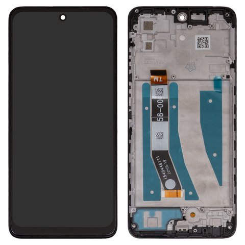 Дисплей для Motorola Moto G32, чорний, з рамкою, High Copy