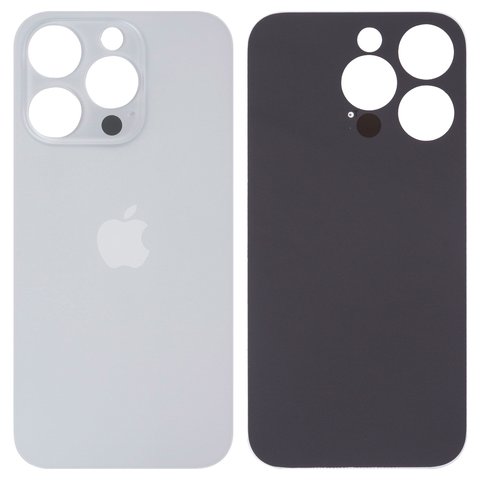 Задняя панель корпуса для iPhone 14 Pro, белая, не нужно снимать стекло камеры, Original PRC , big hole