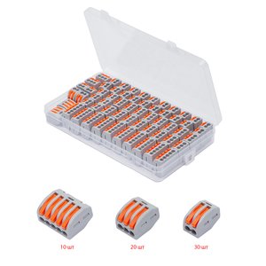 Клема швидкого монтажу PCT 212 PCT213 PCT 215, сіра, 60 шт, в боксі