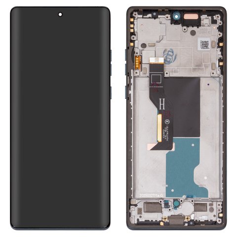 Дисплей для Motorola Edge 50 Fusion, синій, з рамкою, Original PRC , forest blue