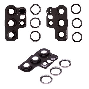 Стекло камеры для Samsung S938 Galaxy S25 Ultra, серое, с рамкой