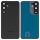 Задня панель корпуса для Samsung S936 Galaxy S25 Plus, чорна, синя, із склом камери, з компонентами, Original (PRC), blue black