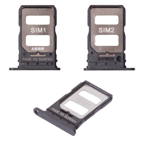 Держатель SIM карты для Xiaomi 14T, 14T Pro, черный, titan black
