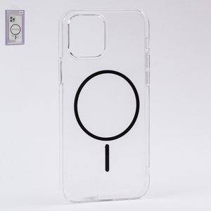Чехол Fully PC MagSafe для iPhone 12, прозрачный, бесцветный, магнитный, пластик
