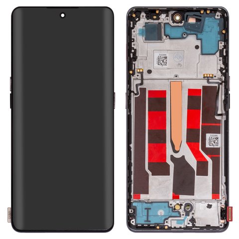 Дисплей для Oppo Reno 8T 5G, чорний, з рамкою, High Copy, OLED  CPH2505