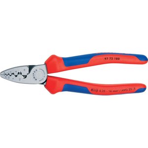Инструмент для обжима контактных гильз Knipex 97 72 180 Инструмент для обжима контактных гильз Knipex 97 72 180
